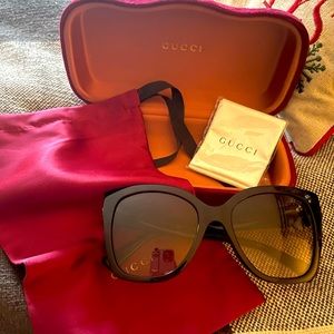Gucci 54mm Square Sunglasses